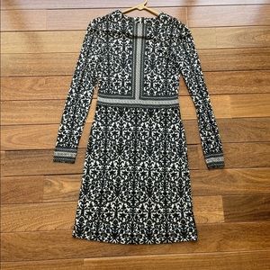 TORY BURCH silk long sleeve dress
